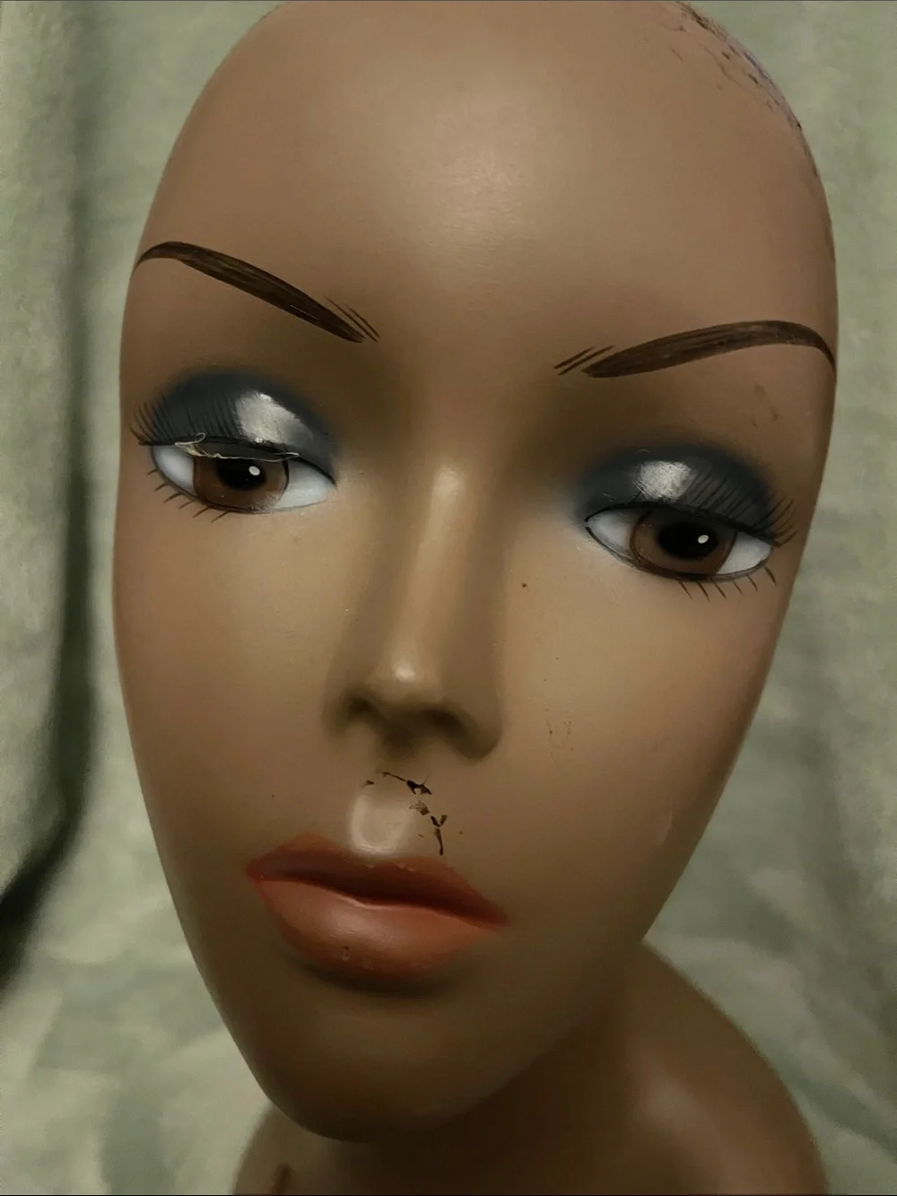 Mannequin Display Head for Women Hair Styling - Brown